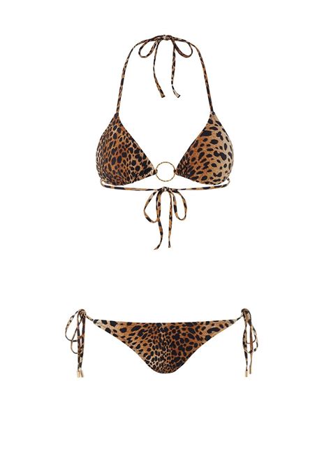 cheetah bikini|Melissa Odabash Miami Cheetah Print Triangle Bikini 